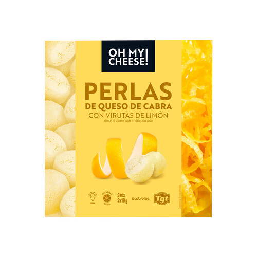 Alcampo OH MY CHEESE Perlas de queso de cabra con limón 90 g