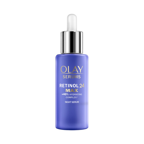 Alcampo OLAY Retinol 24 max Sérum de noche ultra suavizante con Retinol acción hidratante y sin fragancia 40 ml