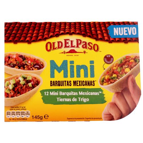 Alcampo OLD EL PASO MIni barquitas mexicanas de trigo OLD EL PASO 145 g