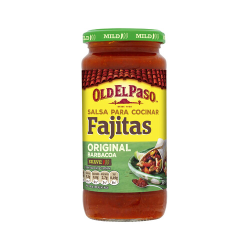 Alcampo OLD EL PASO Salsa para fajitas con tomate pimientos y cebolla OLD EL PASO 395 g