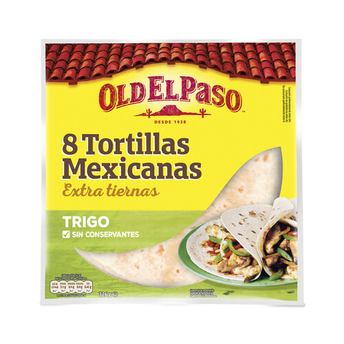 Alcampo OLD EL PASO Tortillas mejicanas de trigo OLD EL PASO 320 g
