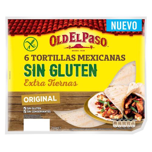 Alcampo OLD EL PASO Tortillas Mexicanas ( 6 unidades ) OLD EL PASO 216 g
