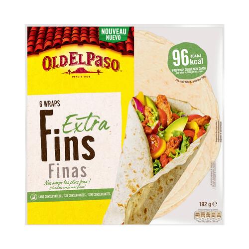 Alcampo OLD EL PASO Tortitas extra finas 6 uds 192 g