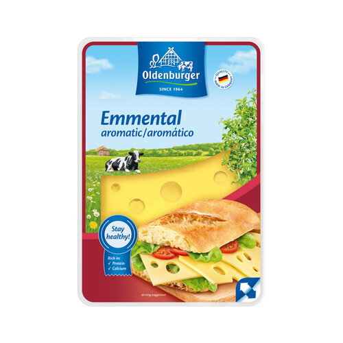 Alcampo OLDENBURGUER Queso en lonchas Emmental OLDENBURGUER 200 g