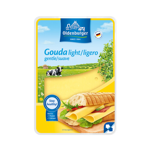 Alcampo OLDENBURGUER Queso lonchas Gouda light OLDENBURGUER 200 g