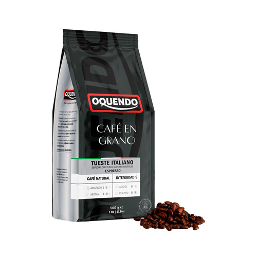 Alcampo OQUENDO Café grano natural espresso italiano oquendo 500 gr