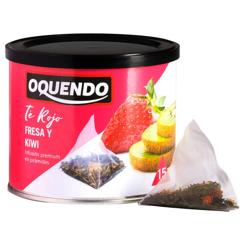 Alcampo OQUENDO Té rojo kiwi y frambuesa 15 uds. de 2 g
