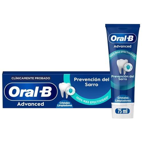 Alcampo ORAL-B Advanced cristales limpiadores Pasta de dientes para el control del sarro 75 ml