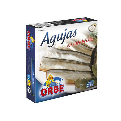 Alcampo ORBE Conservas de agujas en escabeche lata de 186 g