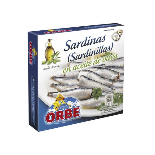 Alcampo ORBE Sardinillas en aceite de oliva lata de 78 g