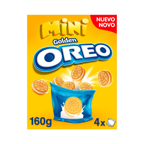 Alcampo OREO Galletas Golden Mini rellenas de crema de vainilla 160 g