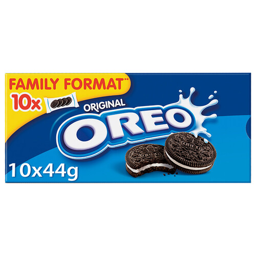 Alcampo OREO Original Galletas rellenas de crema de vainilla 10 uds. 44 g