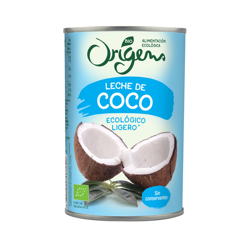 Alcampo ORIGENS Leche de coco light Bio ORIGENS 400 ml