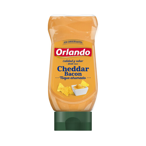 Alcampo ORLANDO Salsa Cheddar bacon con un toque ahumado 245 g