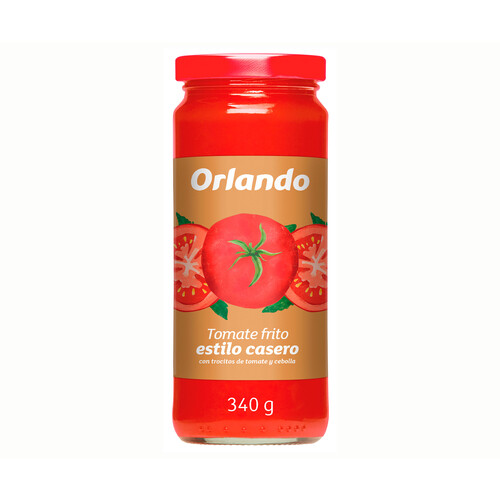 Alcampo ORLANDO Tomate frito casero en frasco de cristal 340 g