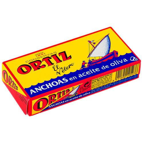 Alcampo ORTIZ Filetes de anchoa en aceite de oliva ORTIZ 29 g