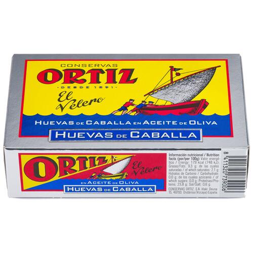 Alcampo ORTIZ Huevas de caballa en aceite de oliva lata de 80 g