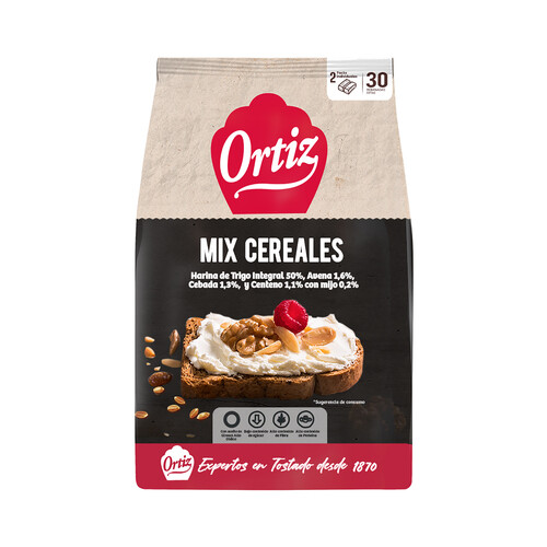 Alcampo ORTIZ Pan tostado multicerel extracrujiente 36 uds.288 g