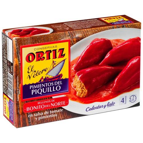 Alcampo ORTIZ Pimientos del piquillo rellenos de bonito del norte ORTIZ 300 g