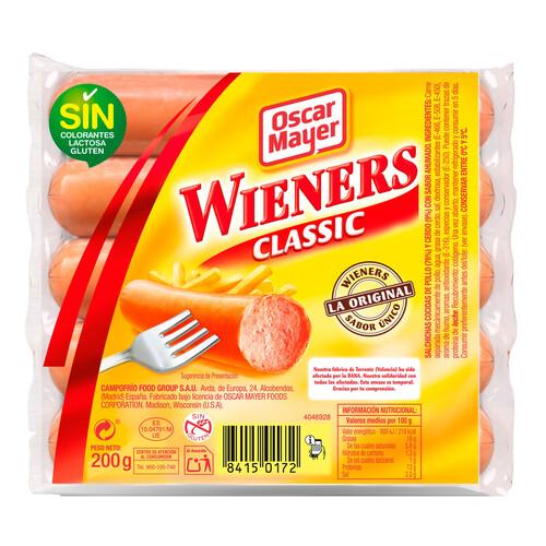 Alcampo OSCAR MAYER Salchichas de cerdo y pollo cocidas y con sabor ahumado OSCAR MAYER Wieners 200 g