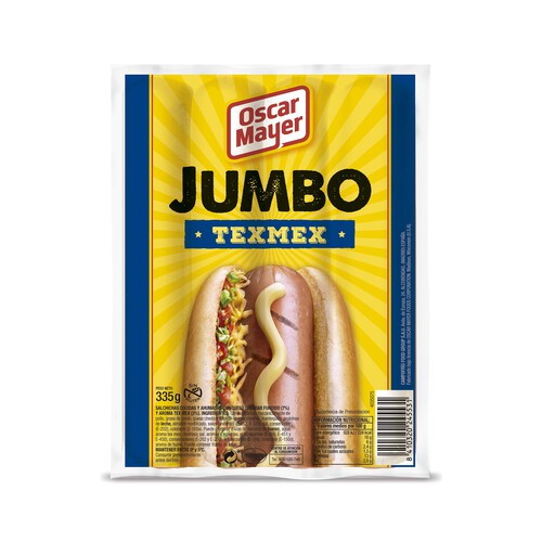 Alcampo OSCAR MAYER Salchichas tex mex OSCAR MAYER Jumbo 335 g