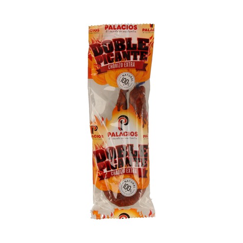 Alcampo PALACIOS Sarta de chorizo muy picante 100% natural sin conservantes ni colorantes PALACIOS 250 g