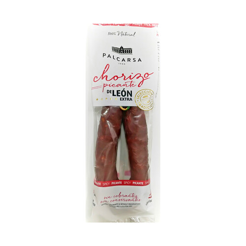 Alcampo PALCARSA Chorizo de León ahumado y picante sin gluten y de categoria extra 325 g