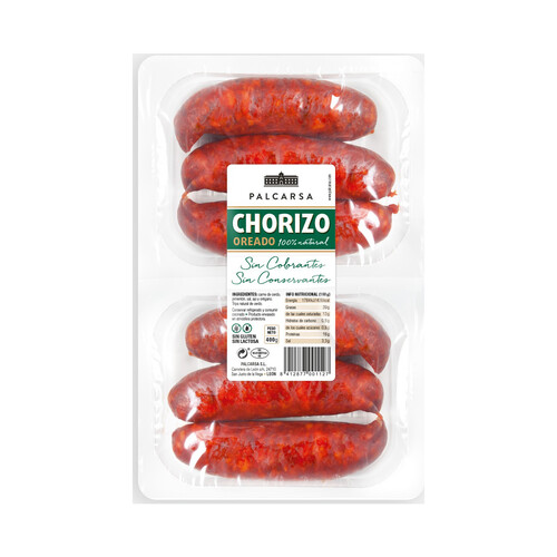 Alcampo PALCARSA Chorizo oreado dulce de León 100% natural PALCARSA 400 g