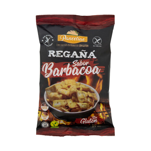 Alcampo PANCELIAC Regañá sin gluten sabor barbacoa 80 g