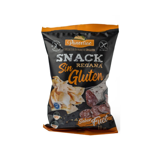 Alcampo PANCELIAC Regaña sin gluten sabor fuet 80 g