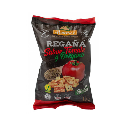Alcampo PANCELIAC Regañás sabor tomate y orégano 80 g