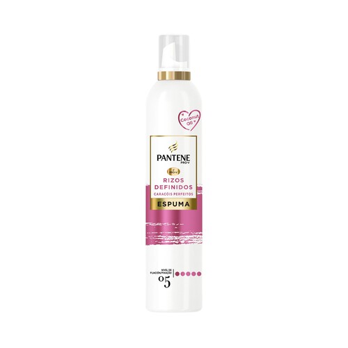 Alcampo PANTENE Espuma fijadora (05) hidratante para unos rizos definidos PANTENE Rizos definidos 300 ml