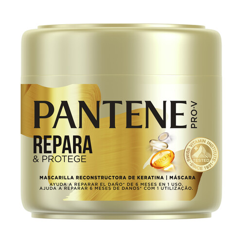 Alcampo PANTENE Mascarilla capilar con keratina para pelo dañado y frágil PANTENE Repara & protege 500 ml