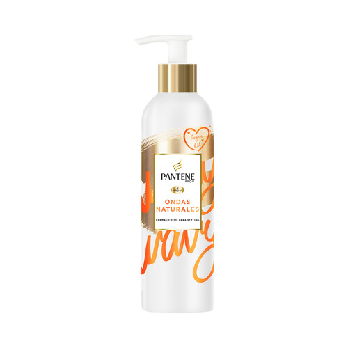 Alcampo PANTENE Ondas naturales Crema hidratante sin aclarado para una definición natural de tus ondas 235 ml