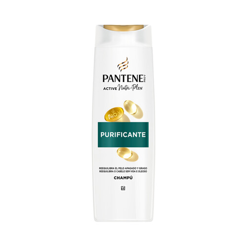 Alcampo Pantene Pro-v Purificante Champú con antioxidantes para cabellos grasos o apagados 250 ml