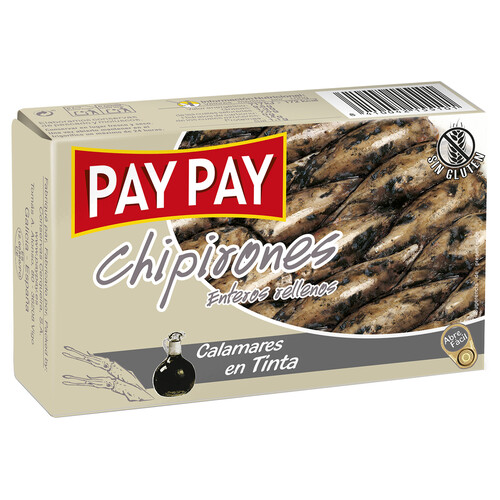 Alcampo PAY PAY Chipirones rellenos en su tinta lata de 75 g