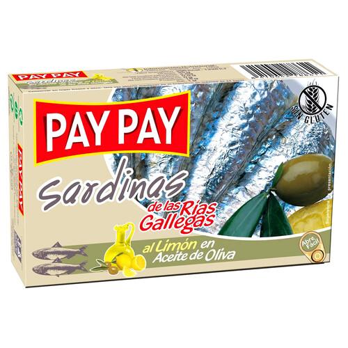 Alcampo PAY PAY Sardinillas al limón en aceite oliva 88 g