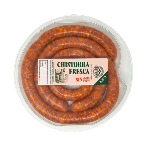 Alcampo PEÑA CRUZ Chistorra fresca de cerdo elaborada sin gluten ni lactosa ni soja 375 g