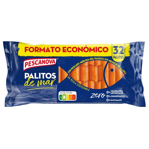 Alcampo PESCANOVA Palitos de mar sin colorantes ni conservantes PESCANOVA 615 g