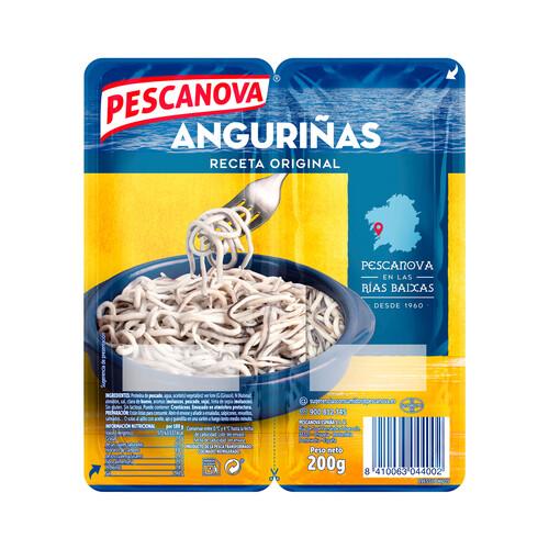 Alcampo PESCANOVA Sucedáneo de angulas sin gluten y sin lactosa PESCANOVA Anguriñas 2 x 100 g