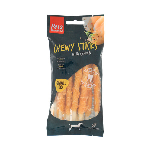 Alcampo PETS UNLIMITED Chewy Sticks Stiks de pollo 10 uds. 100 g
