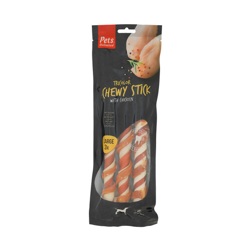 Alcampo PETS UNLIMITED Trio de sticks de pollo 240 g