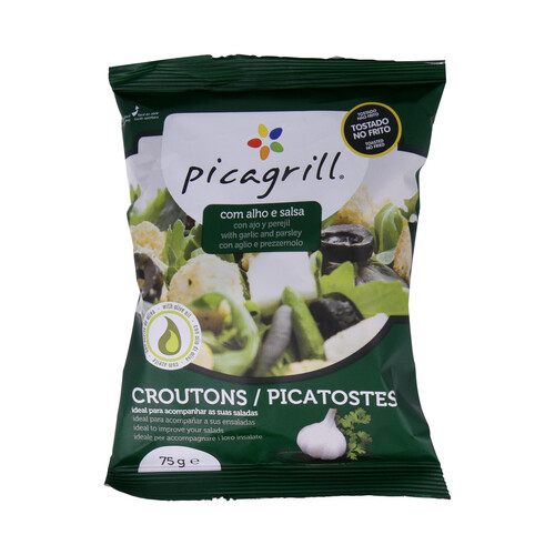 Alcampo PICAGRILL Picatostes con ajo y perejil 75 g