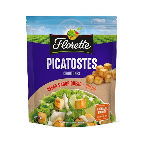 Alcampo Picatostes César de pan de trigo para ensaladas FLORETTE 70 g
