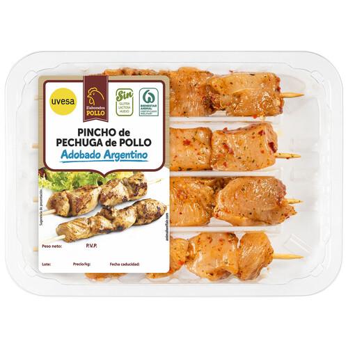 Alcampo Pincho de pechuga de pollo con adobado Argentino UVESA 320 g