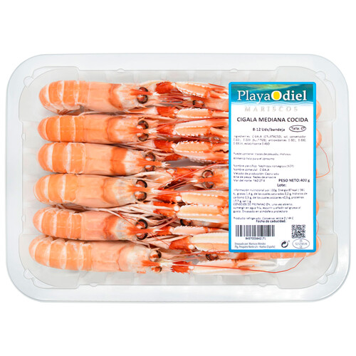 Alcampo PLAYA ODIEL Cigala Cocida Mediana Caja De 400 G