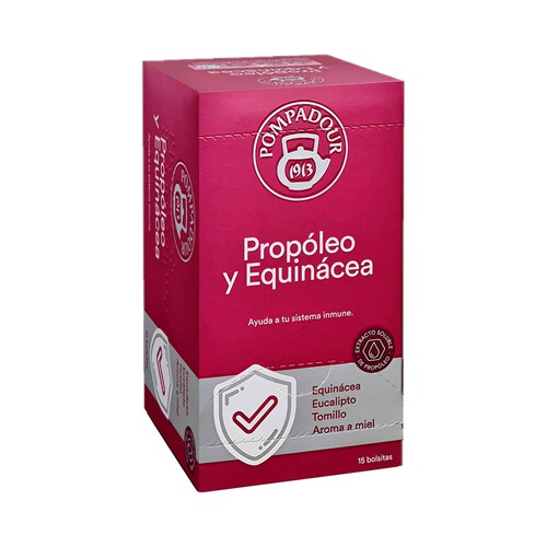 Alcampo POMPADOUR Infusión de propóleo y equinácea 15 uds. 30 g