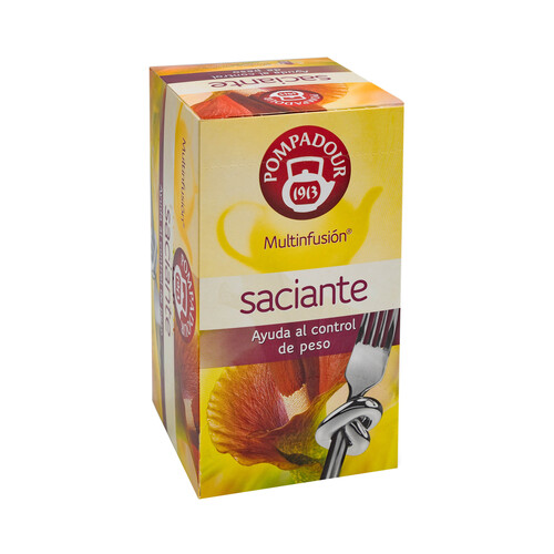 Alcampo POMPADOUR Infusión saciante ayuda natural al control de peso 20 uds