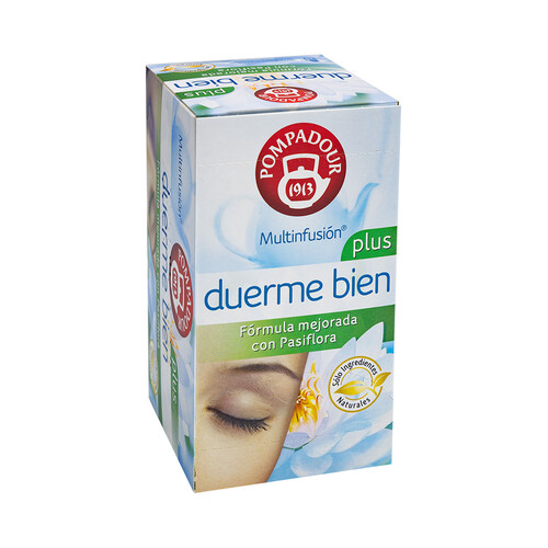 Alcampo POMPADOUR Multinfusión duerme bien (mezcla de plantas naturales) 20 uds