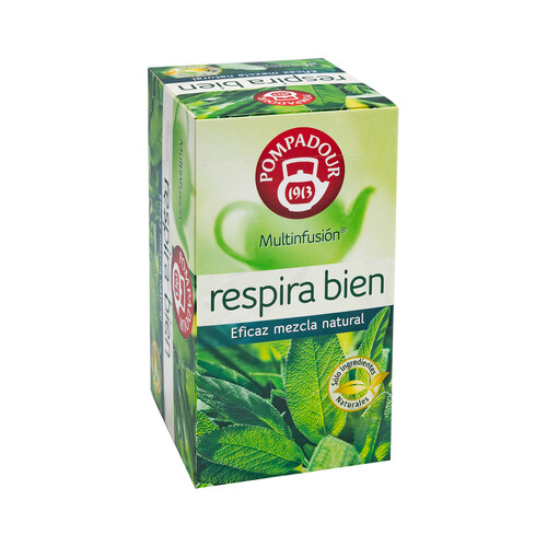Alcampo POMPADOUR Multinfusión respira bien 20 uds. de 2 g